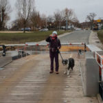 Wanderführer Sonja Heinemann mit Border Collie Merle