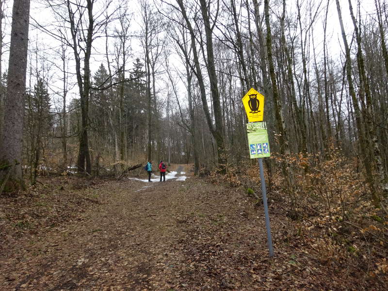 Eule als Zeichen für Kernzone im Biosphärenreservat Unterfranken Rhön Naturschutzgebiet Singles gemeinsam Sonja Heinemann