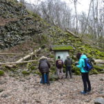 Prismenwand am Gangolfsberg Kernzone Unesco Weltkulturerbe Naturschutzgebiet Rhön Oberelsbach Unterfranken